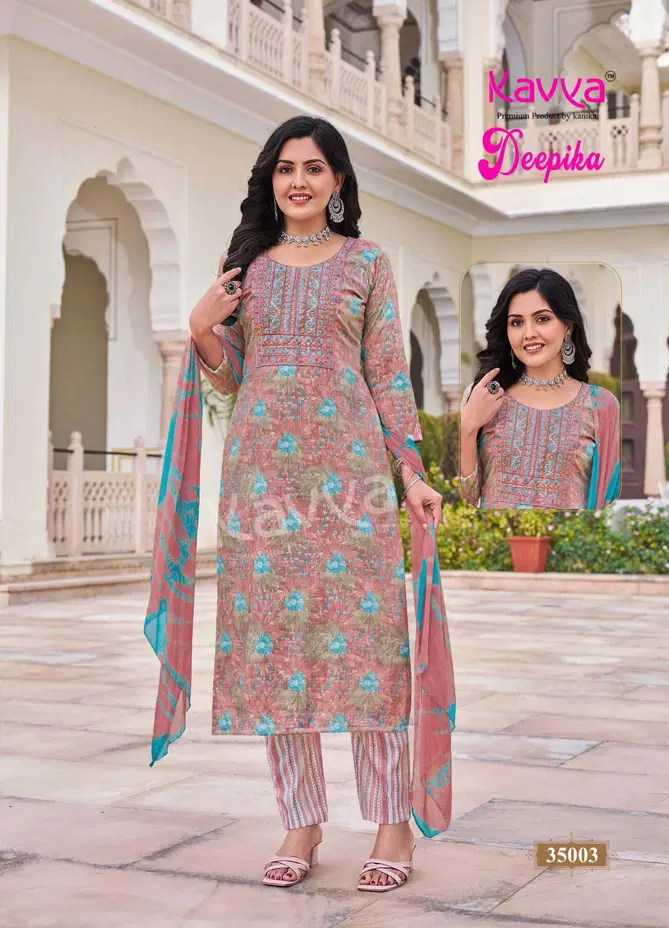 Deepika Vol 35 By Kavya Straight Kurti With Bottom Dupatta Suppliers In India